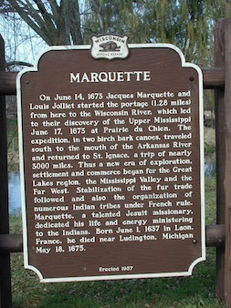 Wisconsin Historical Society's Marquette Sign, 1957
