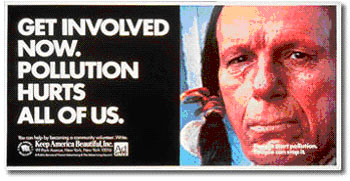 Keep America Beautiful's famous 1971 Ad Campaign, featuring Iron Eyes Cody, the 'Crying Indian'